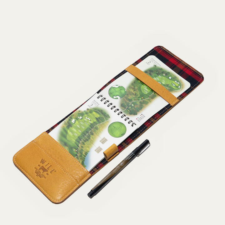 Leather Golf Yardage Book – Full-Grain Leather Scorecard Holder