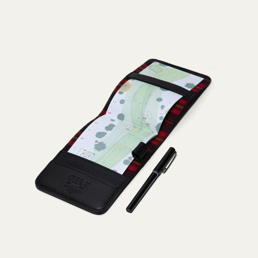 Leather Golf Yardage Book – Full-Grain Leather Scorecard Holder