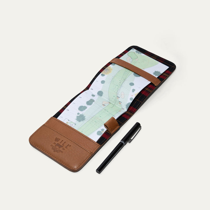 Leather Golf Yardage Book – Full-Grain Leather Scorecard Holder