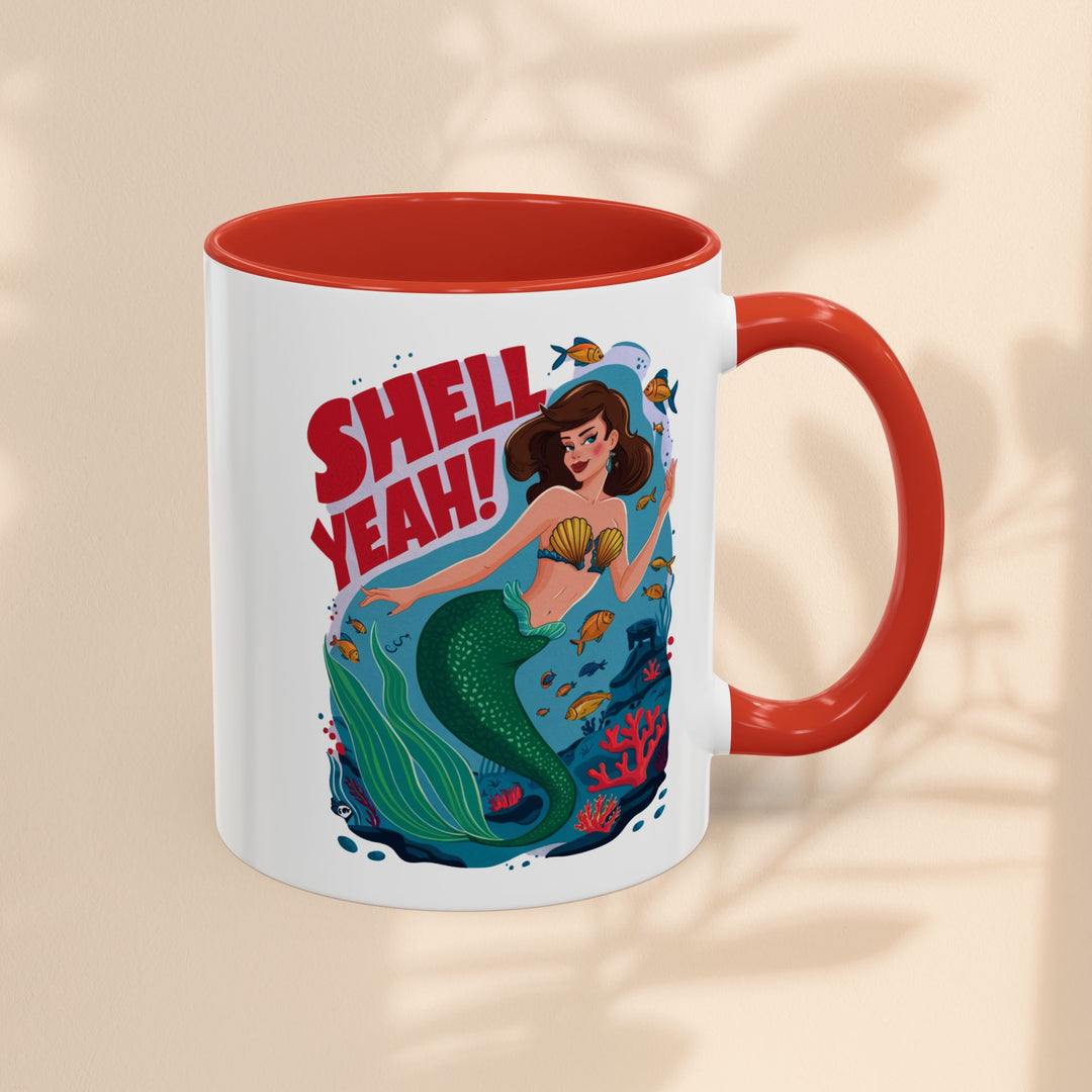 Accent Coffee Mug (11, 15oz) - Shell Yeah