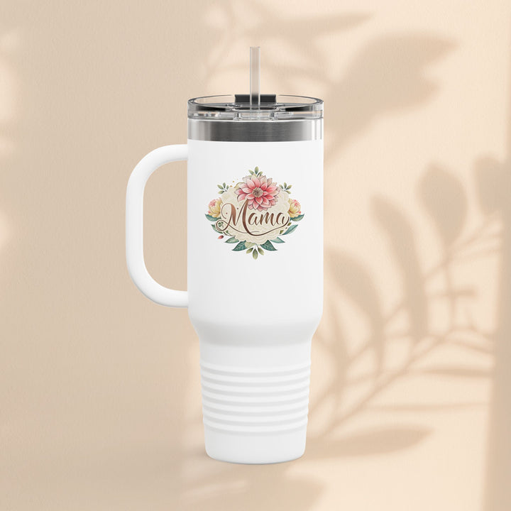 Floral Insulated Travel Mug for Moms - 40oz