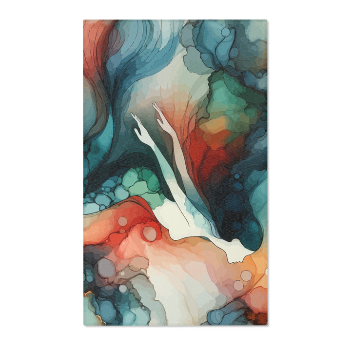 Watercolor Mermaid Area Rug