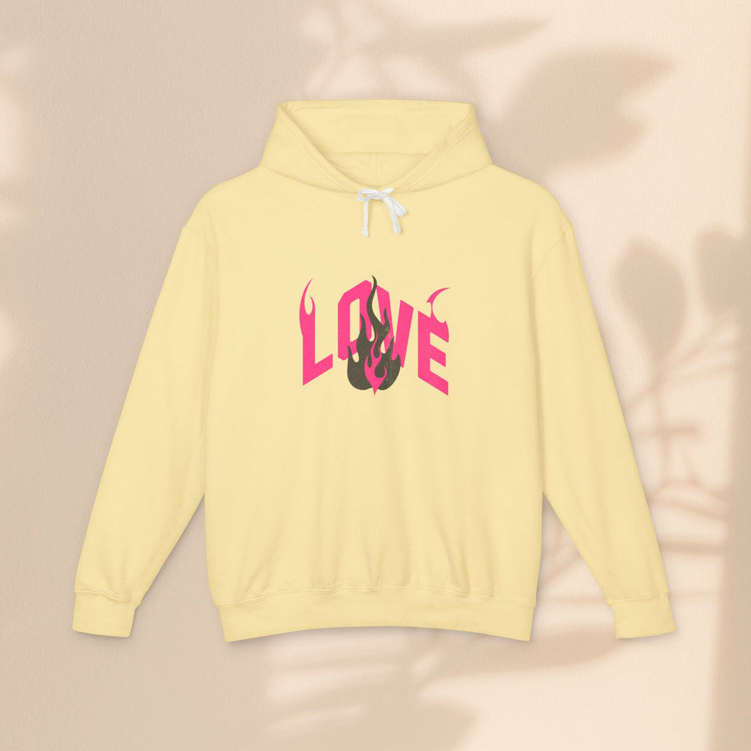 Unisex Lightweight Hooded Sweatshirt - LOVE