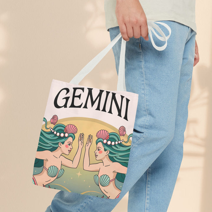 Gemini Zodiac Tote Bag, Astrological Bag, Personalized Gift, Astrology Lover, Horoscope Accessory, Birthday Present
