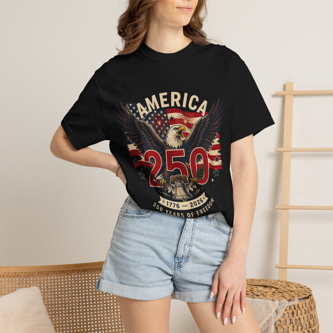 America 250 Eagle Patriotic T-Shirt — Independence Celebration Tee
