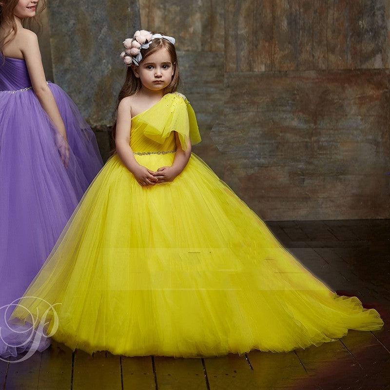 Girls’ Piano Recital Party Dress – Performance and Pageant Gown