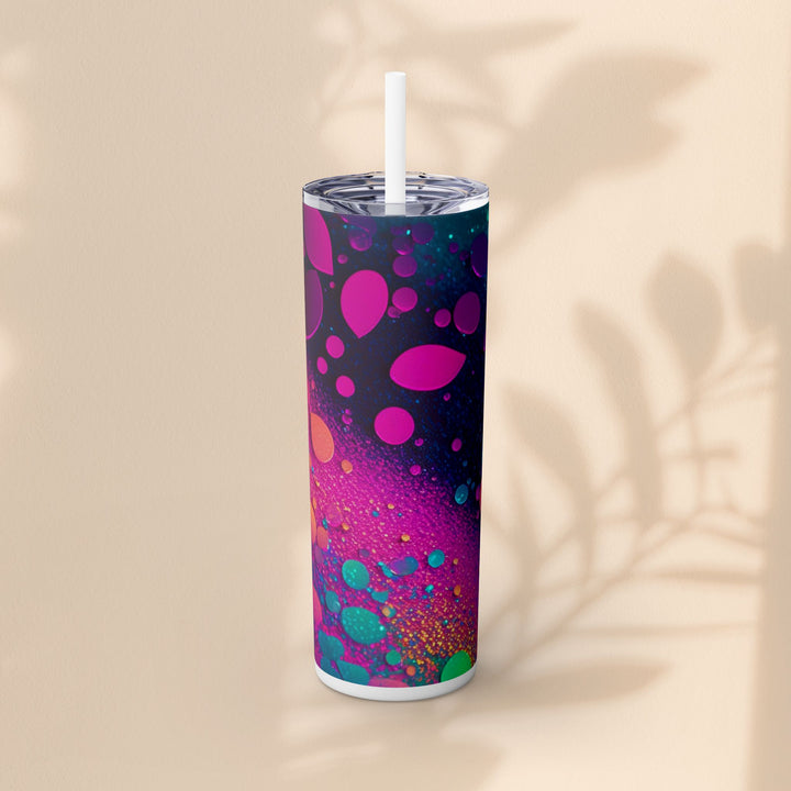 Skinny Tumbler with Straw, 20oz - Mer Sparkle