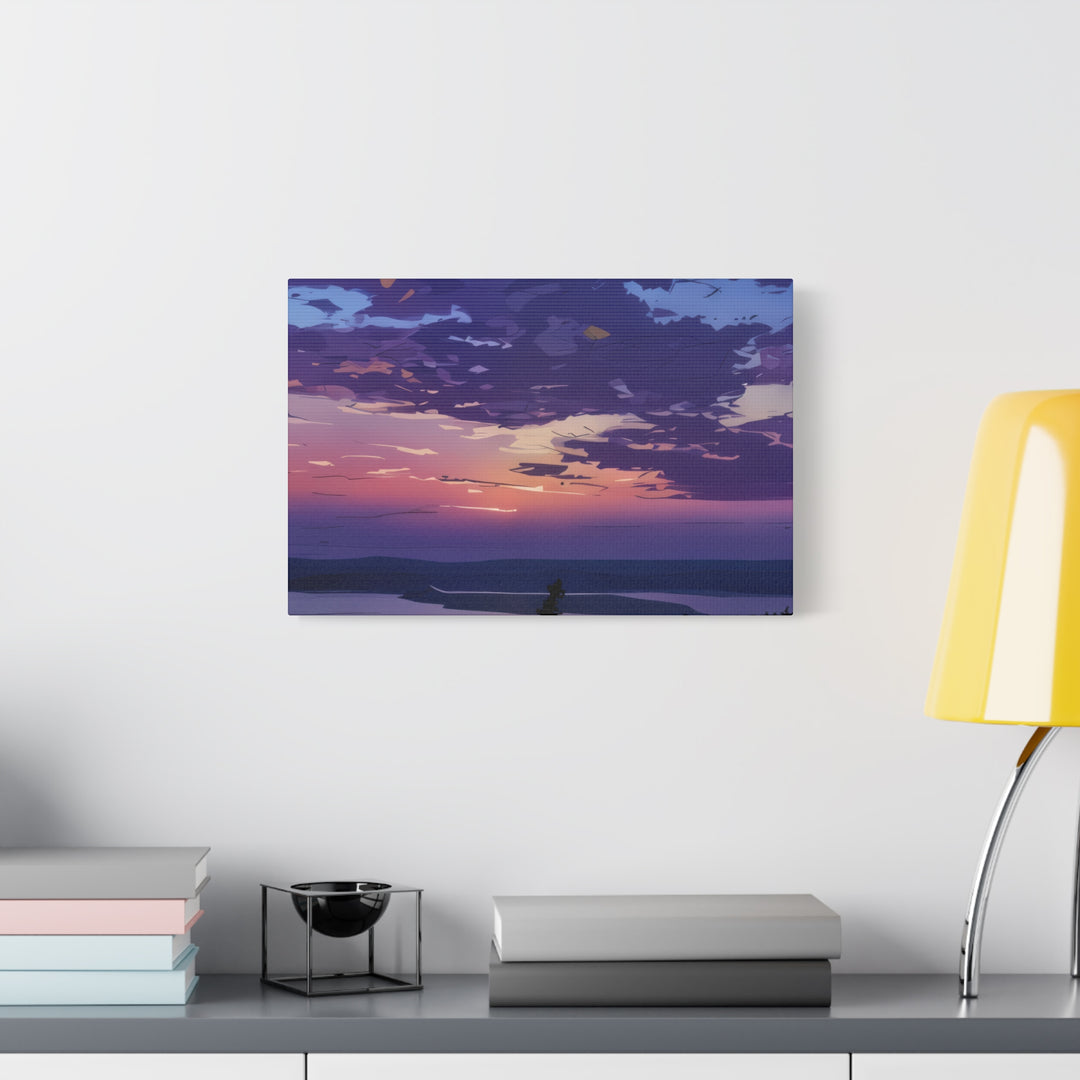 Elegant Sunset Canvas Print for Bedroom and Living Room