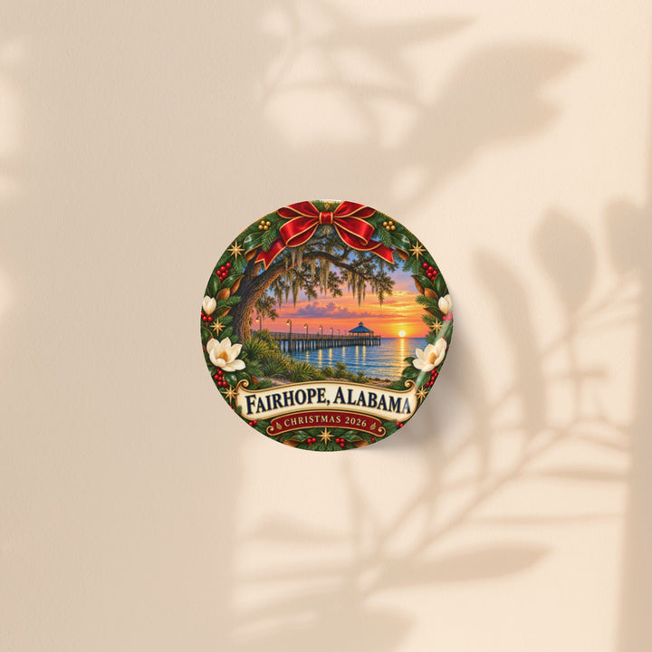 Fairhope Alabama Christmas Sticker Roll – Coastal Sunset Labels