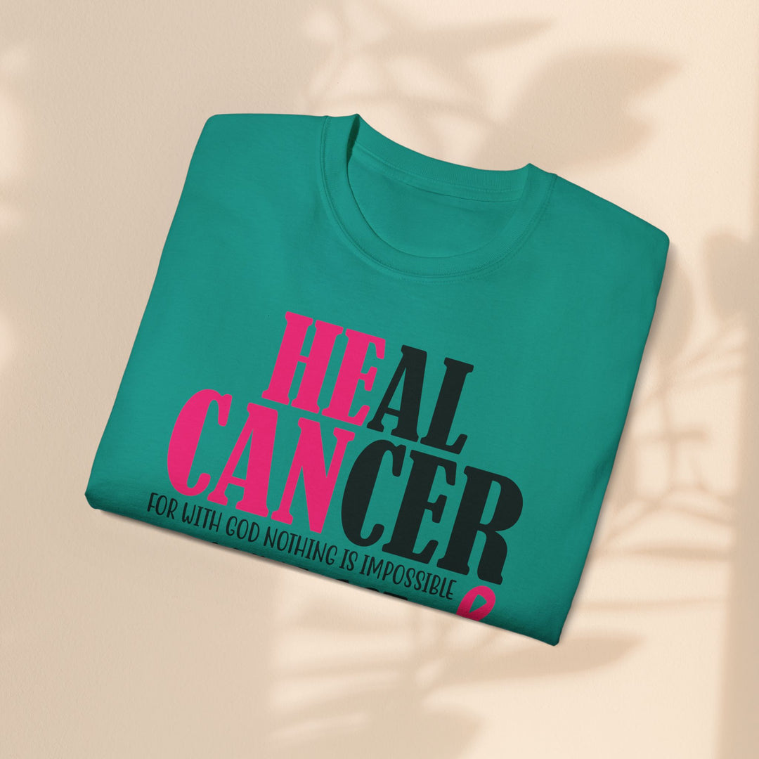 Heal Cancer Unisex Ultra Cotton Tee - Inspirational Faith-Based T-Shirt for Awareness