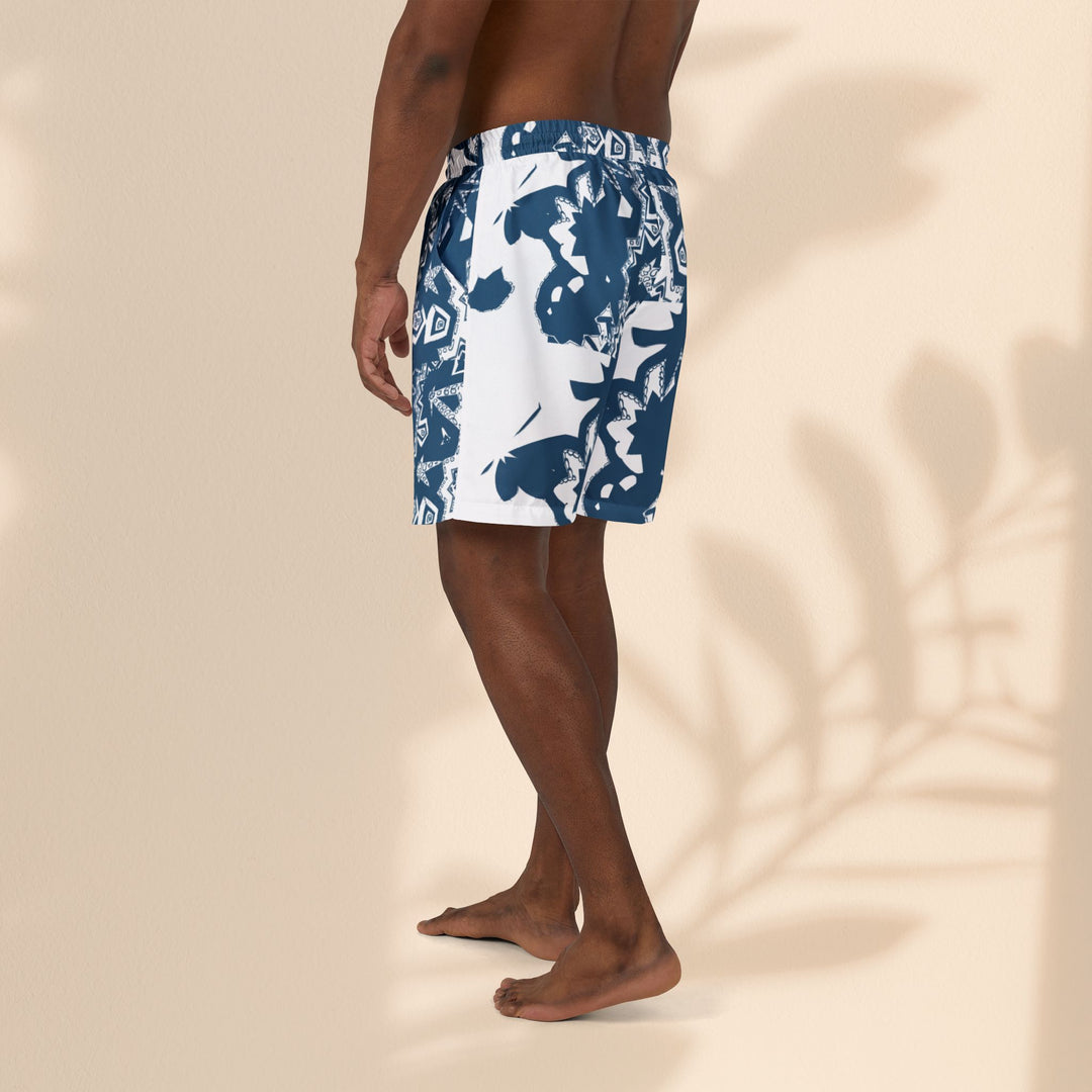 Tropical Vibes Unisex Swim Shorts | Beach Ready Swimwear - Shifting Design