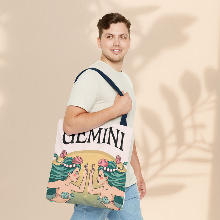 Gemini Zodiac Tote Bag, Astrological Bag, Personalized Gift, Astrology Lover, Horoscope Accessory, Birthday Present