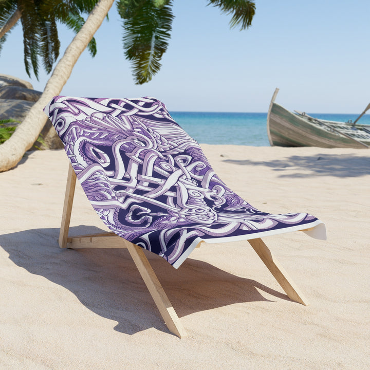 Celtic Mythology Beach Towel, Unique Towel for Beach Lovers, Pool Party Essential, Nautical Decor, Gifts for Travelers