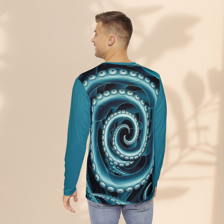 Men's Long Sleeve Shirt (AOP) - Octopus Twists