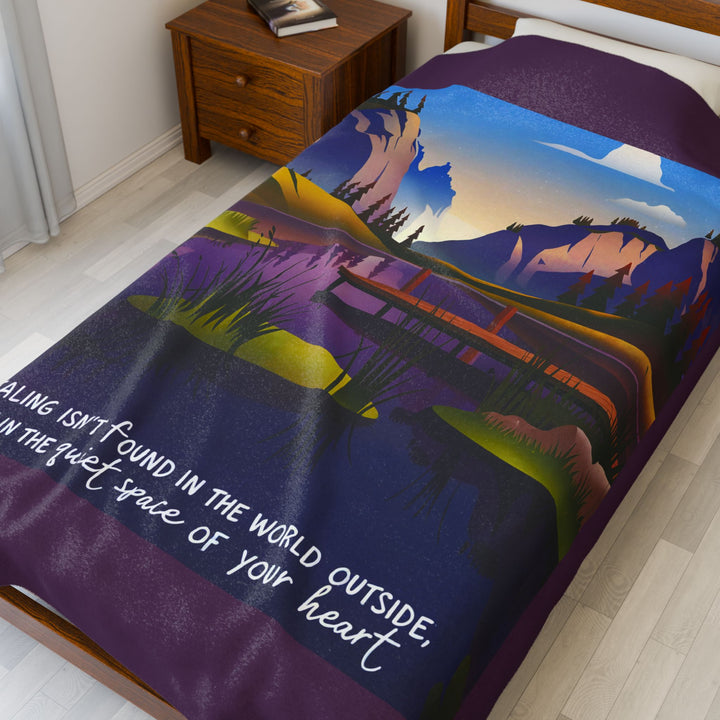 Healing From Within - Velveteen Plush Blanket