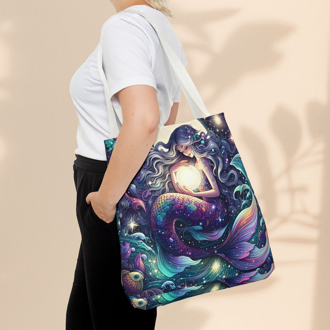 Celestial Mermaid Secret Tote Bag – Stylish Reusable Beach Trip Bag