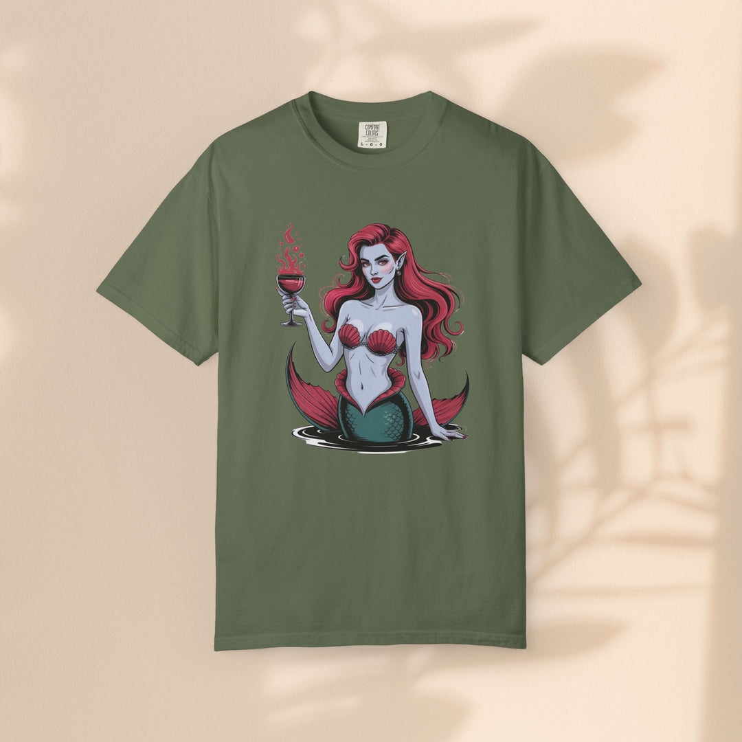 Mermaid-Themed Unisex T-Shirt – Fun Summer Apparel, Beach Lover Gift, Vintage Style Tee