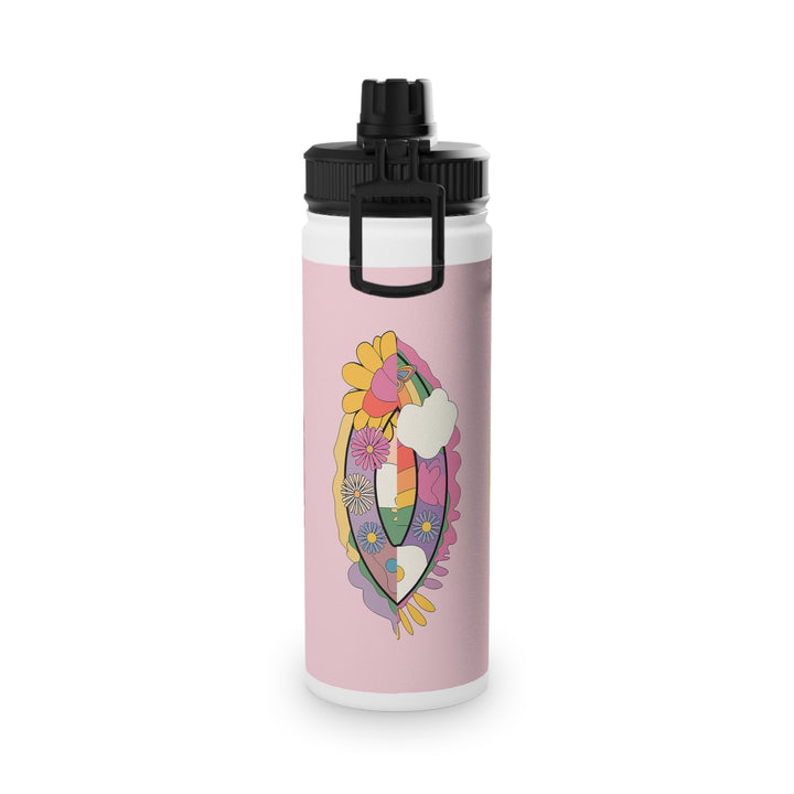 Stainless Steel Water Bottle, Sports Lid - Sign of Peace Coming