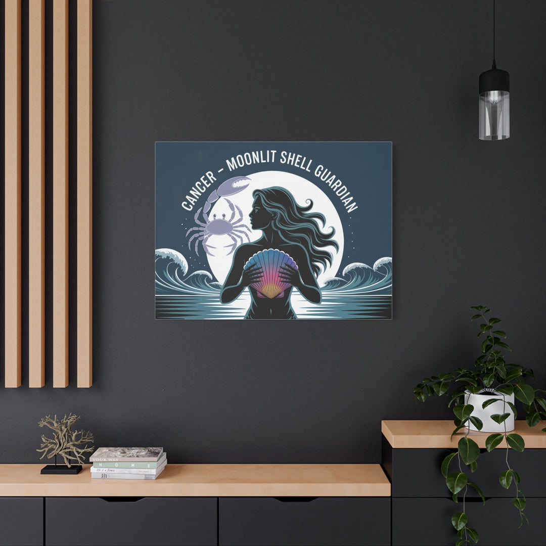 Zodiac Cancer Matte Stretched Canvas Wall Art