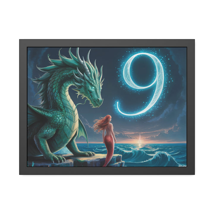 Number 9 and Dragons Canvas Wall Art