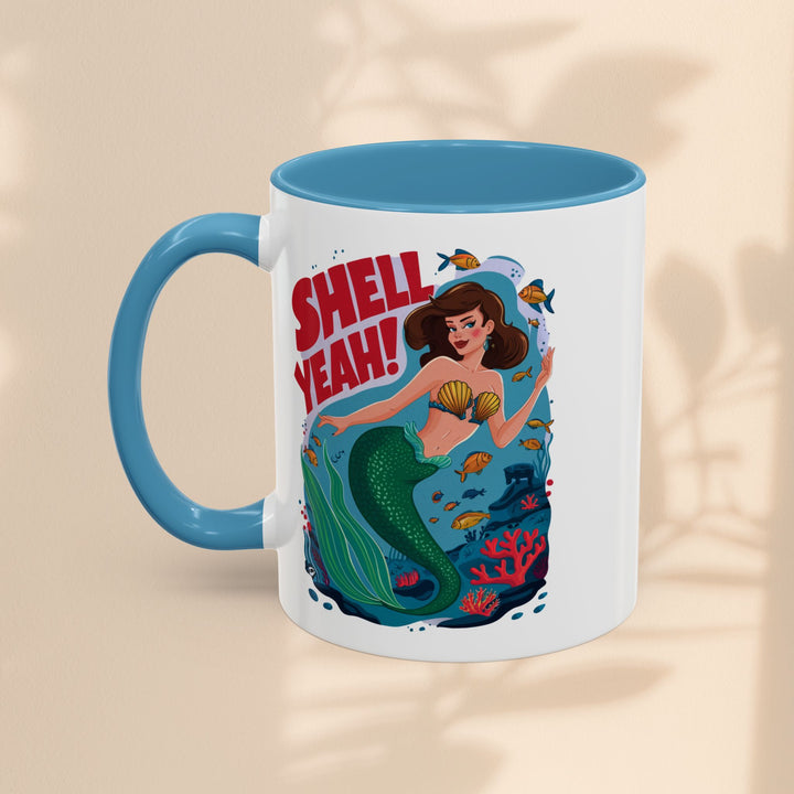 Accent Coffee Mug (11, 15oz) - Shell Yeah