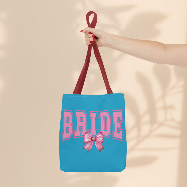 Bride Tote Bag with Bow | Bridal Shower Gift, Wedding Essentials, Bachelorette Party Accessory, Gift for Bridesmaids