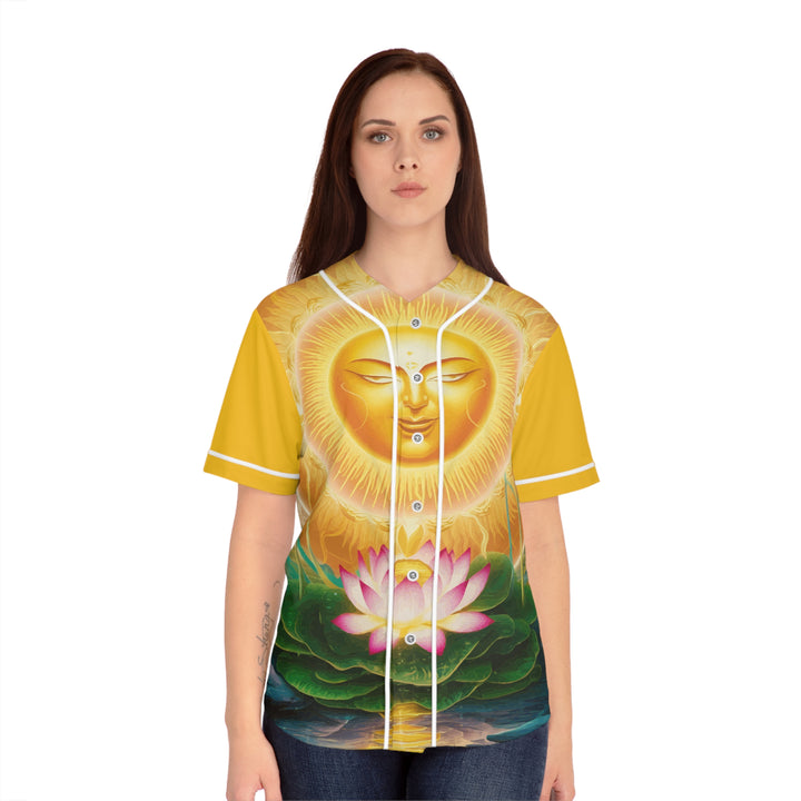 Women's Baseball Jersey - Lotus Sun