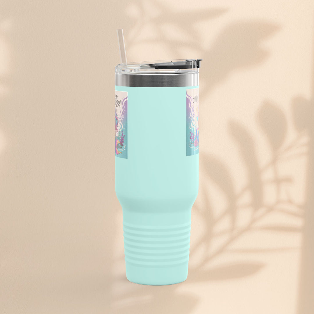 Magical Mermaid Fuel Insulated Travel Mug | 40oz Fantasy Drinkware for Beach Lovers, Gifts for Her