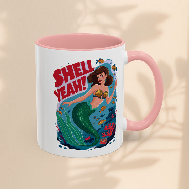 Accent Coffee Mug (11, 15oz) - Shell Yeah