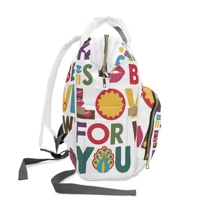 Multifunctional Diaper Backpack - Happiness is being Loved for Who You Are