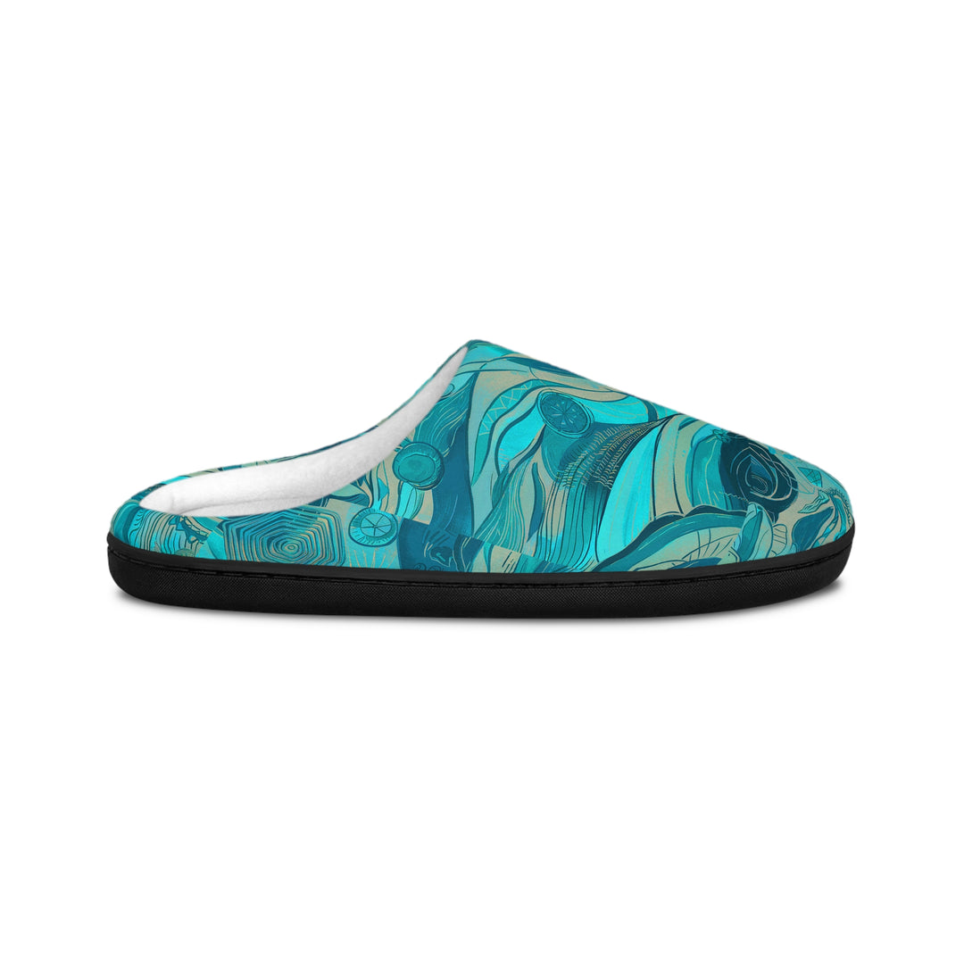 Women's Indoor Slippers - Teal Wave