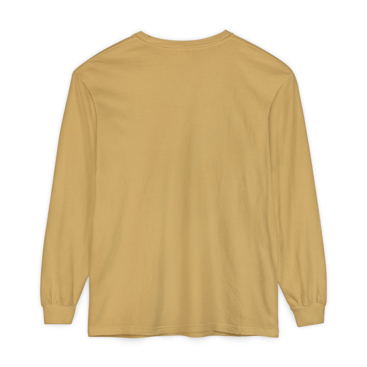 Unisex Garment-dyed Long Sleeve T-Shirt - Eating Christmas Cookies For Two
