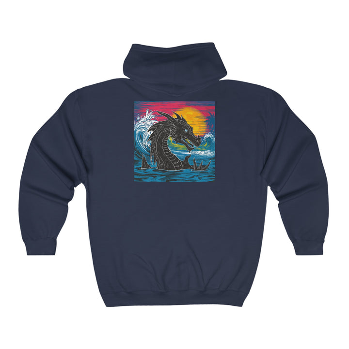 Unisex Heavy Blend™ Full Zip Hooded Sweatshirt - Conquering Dragon