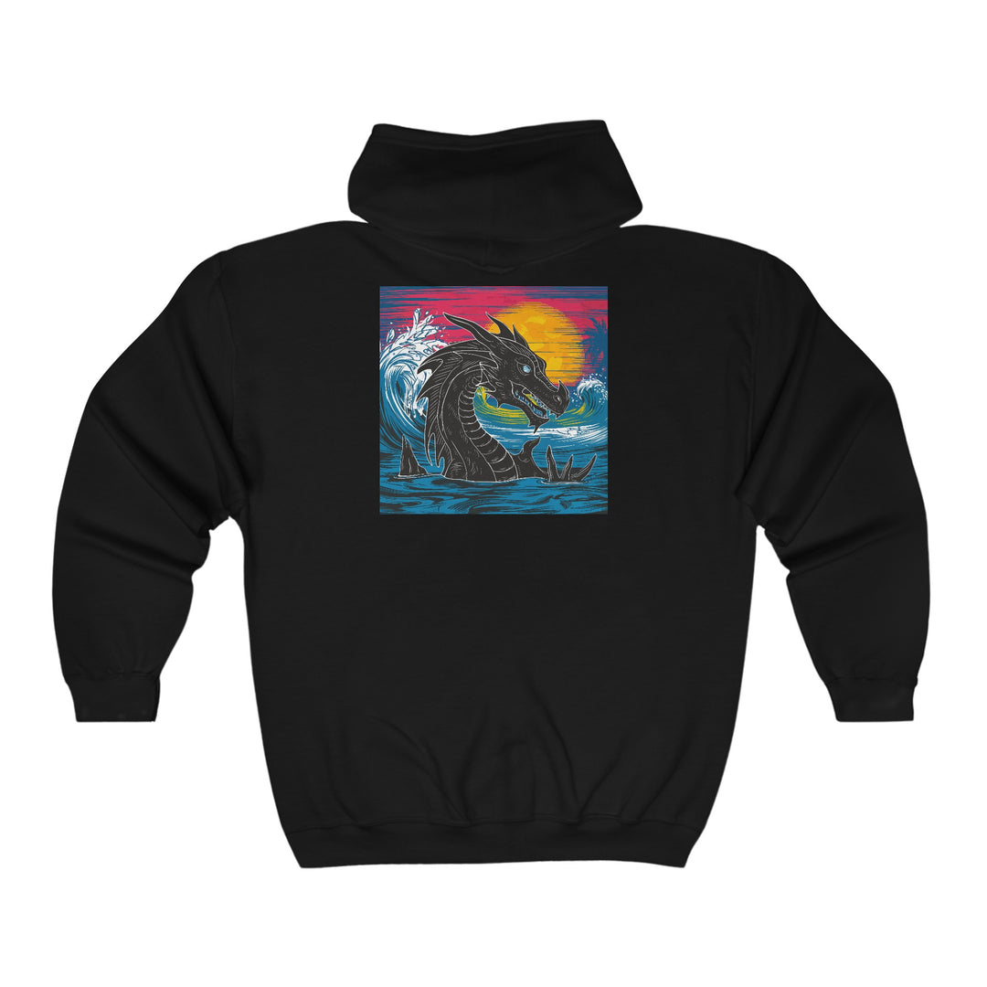 Unisex Heavy Blend™ Full Zip Hooded Sweatshirt - Conquering Dragon