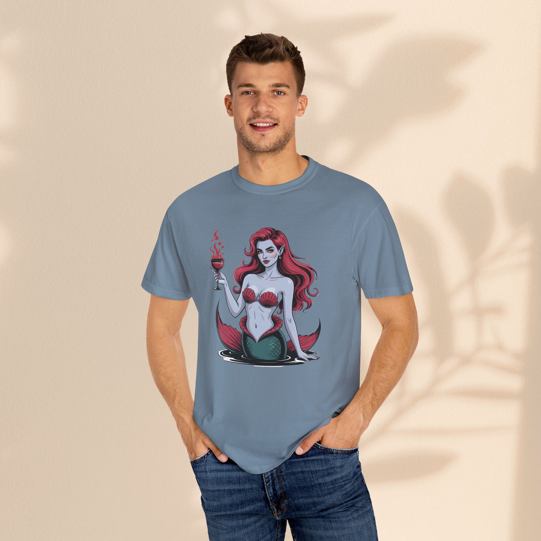 Mermaid-Themed Unisex T-Shirt – Fun Summer Apparel, Beach Lover Gift, Vintage Style Tee