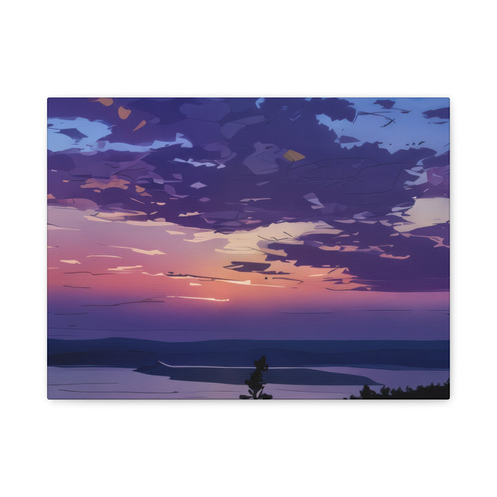 Elegant Sunset Canvas Print for Bedroom and Living Room