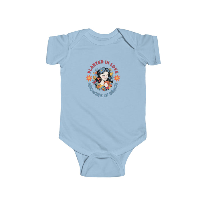 Infant Fine Jersey Bodysuit - Planted in Love, Growing In Grace