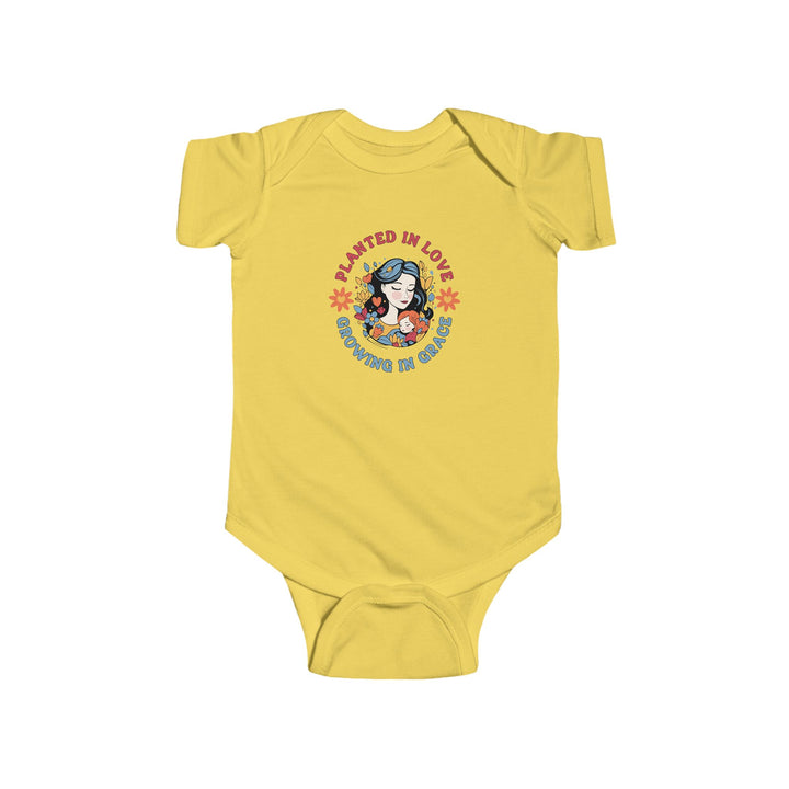 Infant Fine Jersey Bodysuit - Planted in Love, Growing In Grace