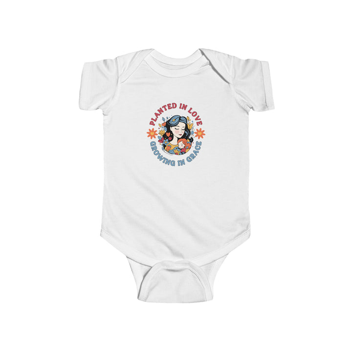 Infant Fine Jersey Bodysuit - Planted in Love, Growing In Grace