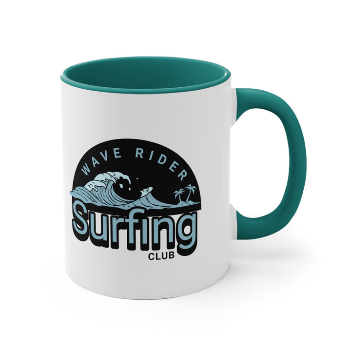 11oz Accent Mug - Wave Surfing