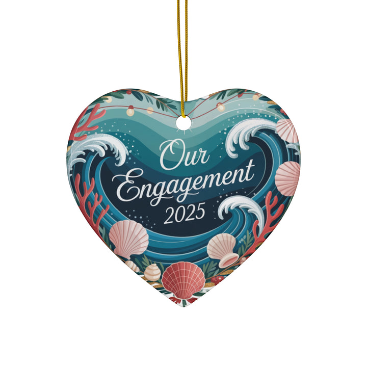 Our Engagement 2025 - Ocean Theme Ceramic Ornament