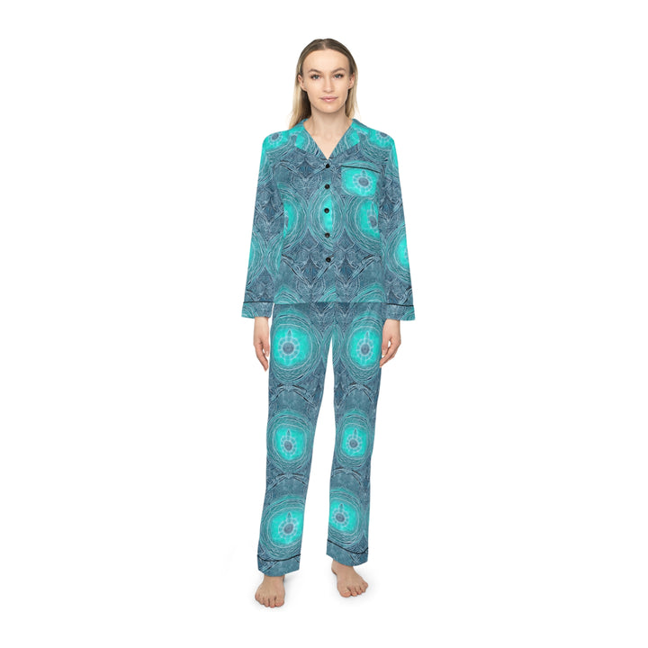 Women's Satin Pajamas — Luxurious All-Over Print Sleepwear