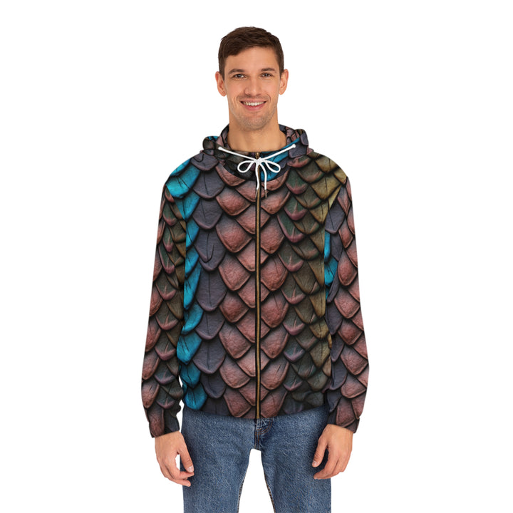 Men's Full-Zip Hoodie - Dragon Scales