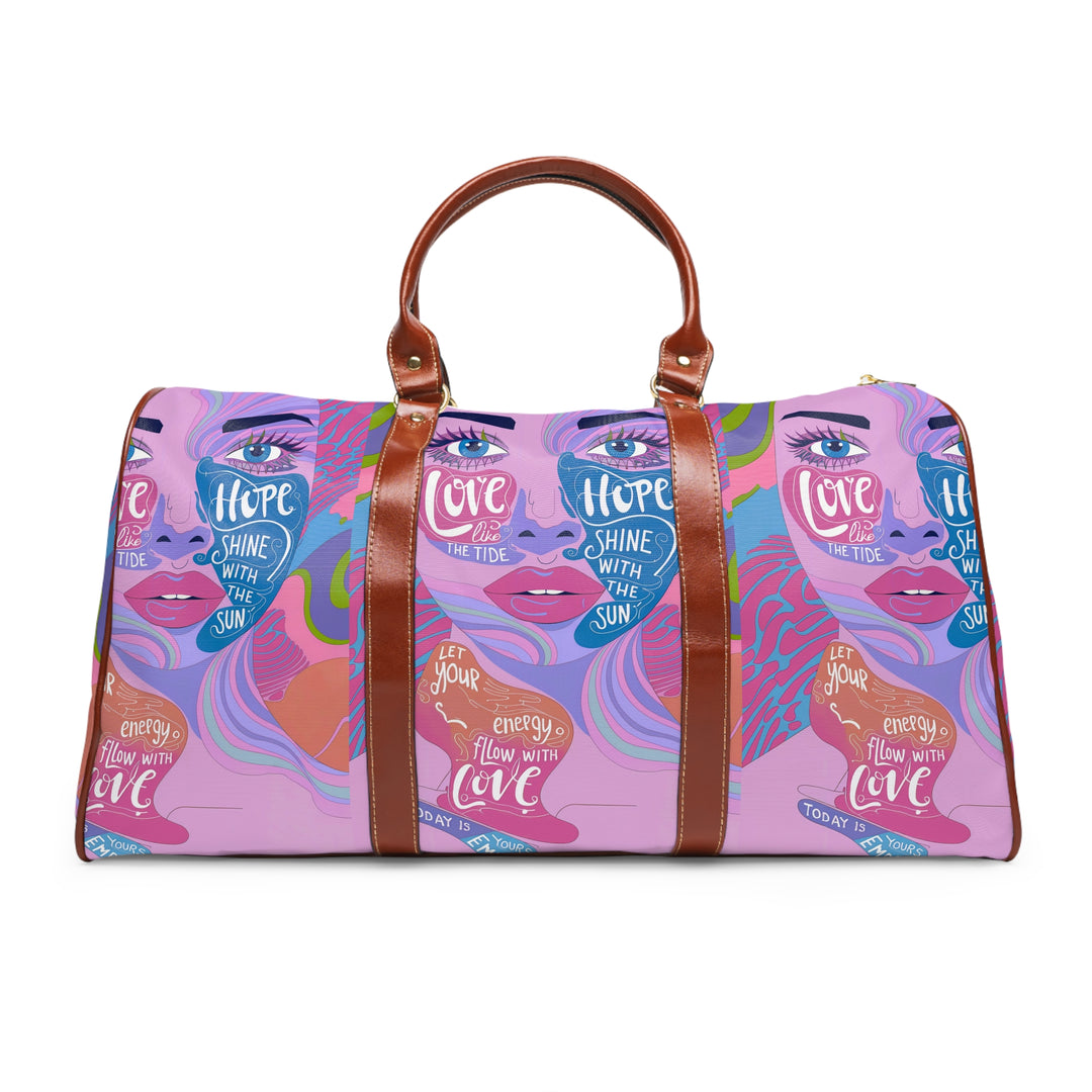 Colorful Art-Inspired Waterproof Travel Bag - Bring Love & Hope on Your Journey!
