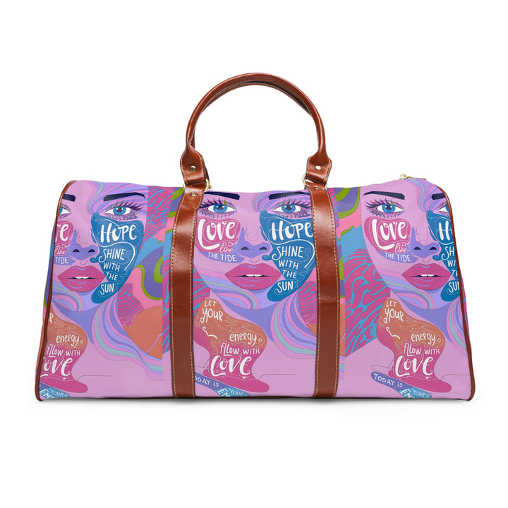 Colorful Art-Inspired Waterproof Travel Bag - Bring Love & Hope on Your Journey!
