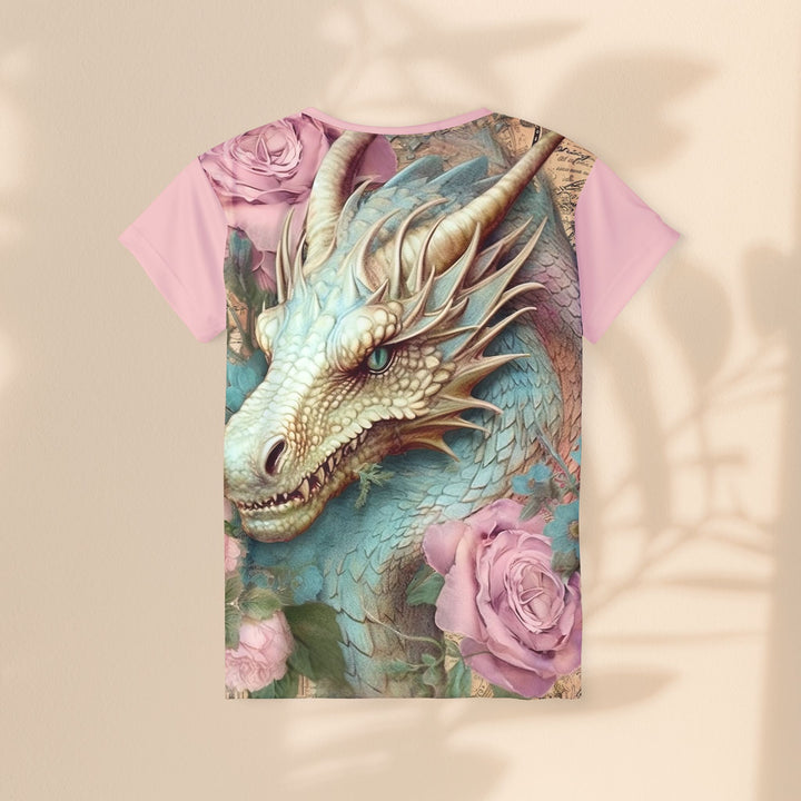 Women's Sports Jersey - Pink Dragon Roses