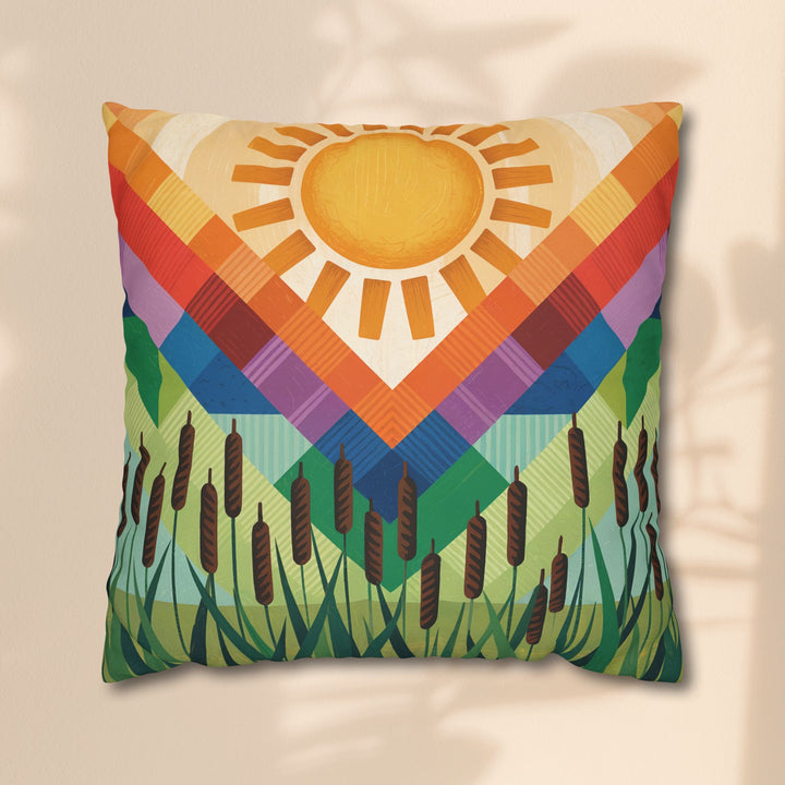 Seminole Sunburst - Vibrant Sunburst Decorative Pillowcase