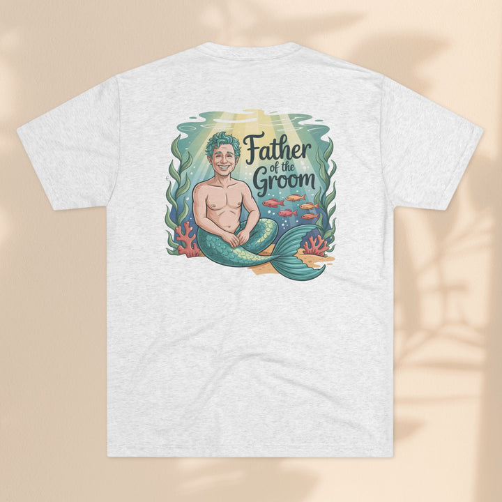 Father of the Groom Merman T-Shirt, Unique Wedding Gift, Fun Groomsmen Tee, Beach Theme Attire, Nautical Humor Shirt