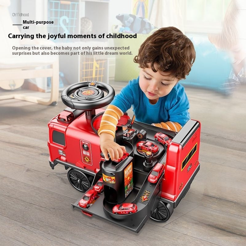 Kids’ Ride-On Adventure Vehicle – Fire Truck, Police Car or Space Bus