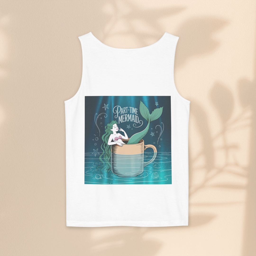 Part-Time Mermaid Unisex Tank Top, Casual Summer Tee, Cute Beachwear, Gift for Ocean Lovers, Quirky Mermaid Apparel